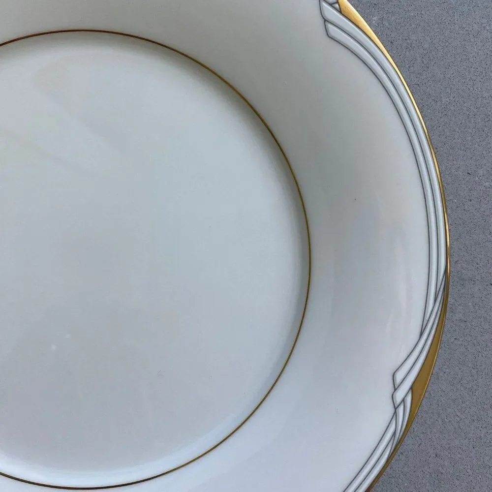 Vintage Noritake Golden Cove Salad Plate, Japan 1986, Gold Trim Fine China